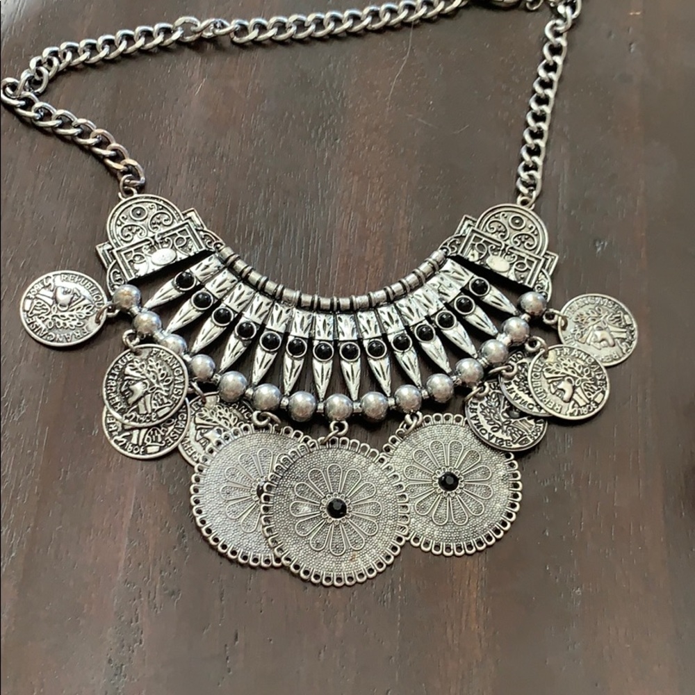 Silver Bohemian Necklace